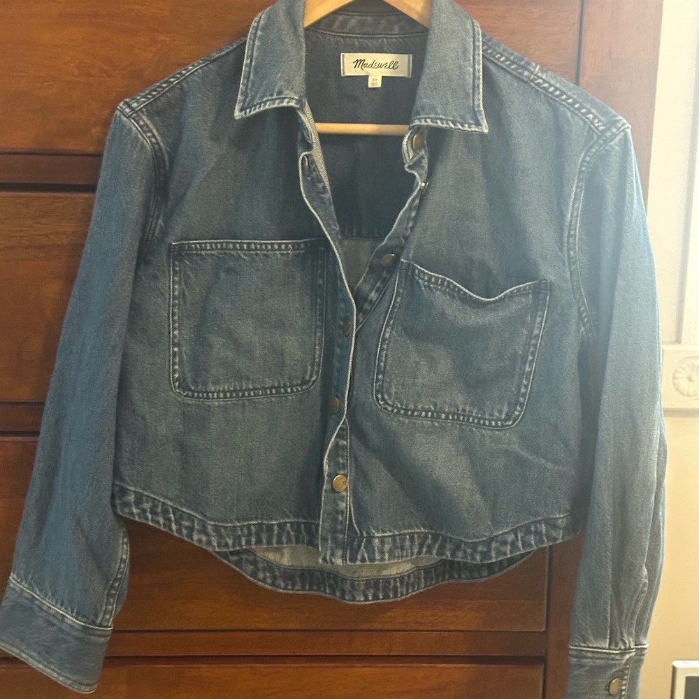 Madewell Cropped denim shirt